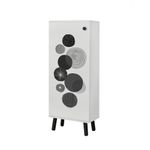 Casa si Gradina - Mobilier - Dulapuri si sifoniere - Dulapuri pantofi - Dulap pantofi, Hanah Home, pal melaminat, alb negru, 50x38x135 cm, 869VEL8627 - Infinity.ro
