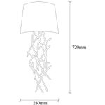 Casa si Gradina - Corpuri si surse de iluminat - Plafoniere, aplice si spoturi - Aplica de perete, Opviq, metal, alb negru, 15x28x62 cm - Infinity.ro