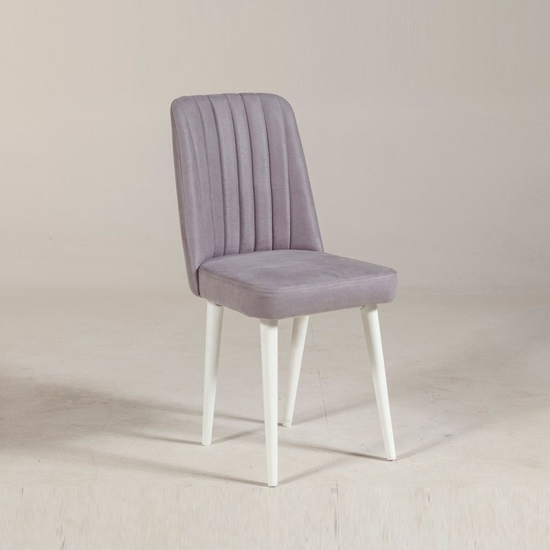 Casa si Gradina - Mobilier - Scaune si fotolii - Scaune - Scaun, Hanah Home, catifea, alb soho, 47x46x89 cm - Infinity.ro