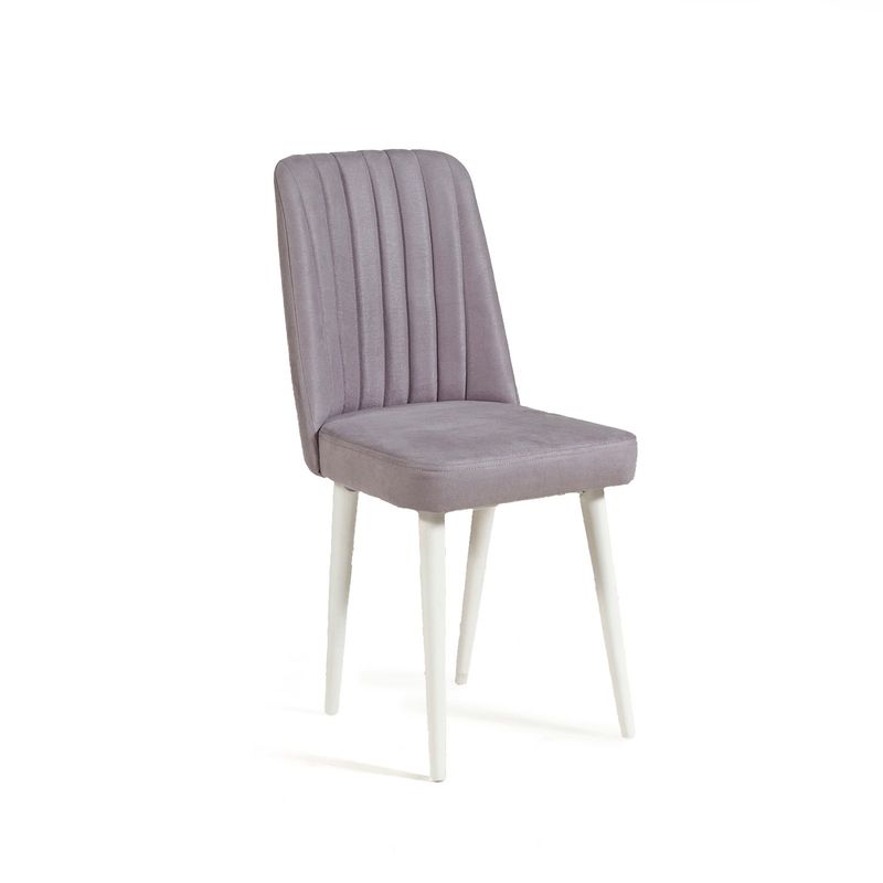 Casa si Gradina - Mobilier - Scaune si fotolii - Scaune - Scaun, Hanah Home, catifea, alb soho, 47x46x89 cm - Infinity.ro