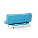 Casa si Gradina - Mobilier - Canapele si coltare - Canapele - Canapea extensibila, Hanah Home, metal, turcoaz, 200x105x95 cm - Infinity.ro