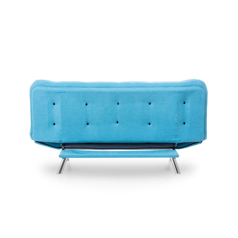 Casa si Gradina - Mobilier - Canapele si coltare - Canapele - Canapea extensibila, Hanah Home, metal, turcoaz, 200x105x95 cm - Infinity.ro