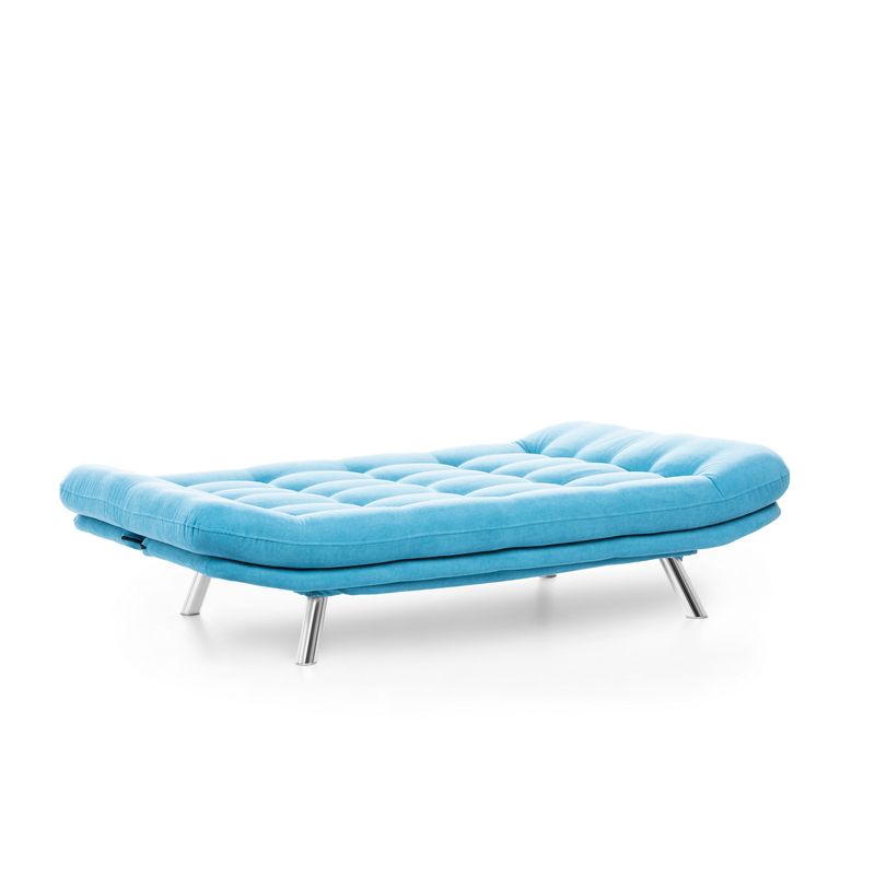Casa si Gradina - Mobilier - Canapele si coltare - Canapele - Canapea extensibila, Hanah Home, metal, turcoaz, 200x105x95 cm - Infinity.ro