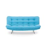 Casa si Gradina - Mobilier - Canapele si coltare - Canapele - Canapea extensibila, Hanah Home, metal, turcoaz, 200x105x95 cm - Infinity.ro