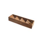 Casa si Gradina - Mobilier - Organizare si depozitare - Organizatoare pentru sertare si dulapuri - Organizator sertare, Hermia, lemn, bej, 40x12x6 cm - Infinity.ro