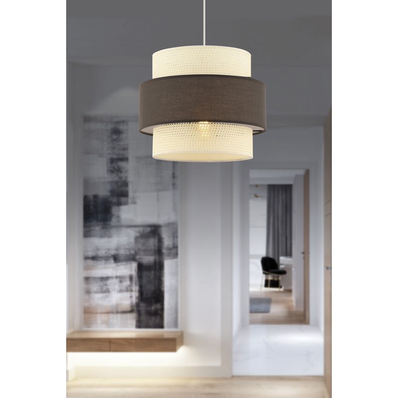 Casa si Gradina - Corpuri si surse de iluminat - Lustre si pendule - Candelabru, Opviq, metal, alb si antracit, 30x30x65 cm - Infinity.ro