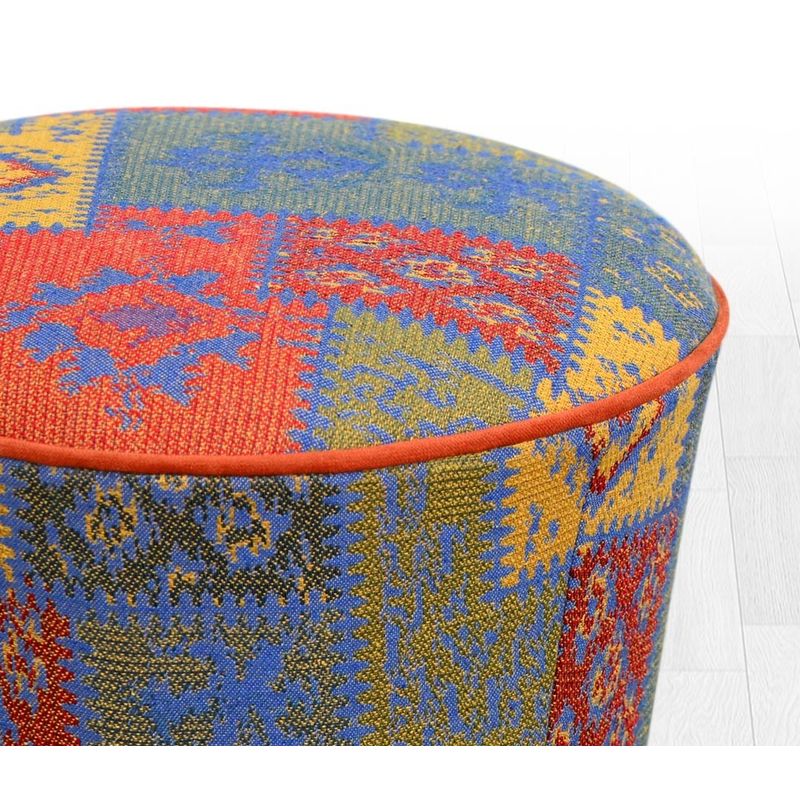 Casa si Gradina - Mobilier - Scaune si fotolii - Tabureti - Taburet, Hanah Home, 100% poliester, multicolor, 42x42x42 cm - Infinity.ro