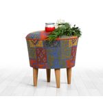 Casa si Gradina - Mobilier - Scaune si fotolii - Tabureti - Taburet, Hanah Home, 100% poliester, multicolor, 42x42x42 cm - Infinity.ro