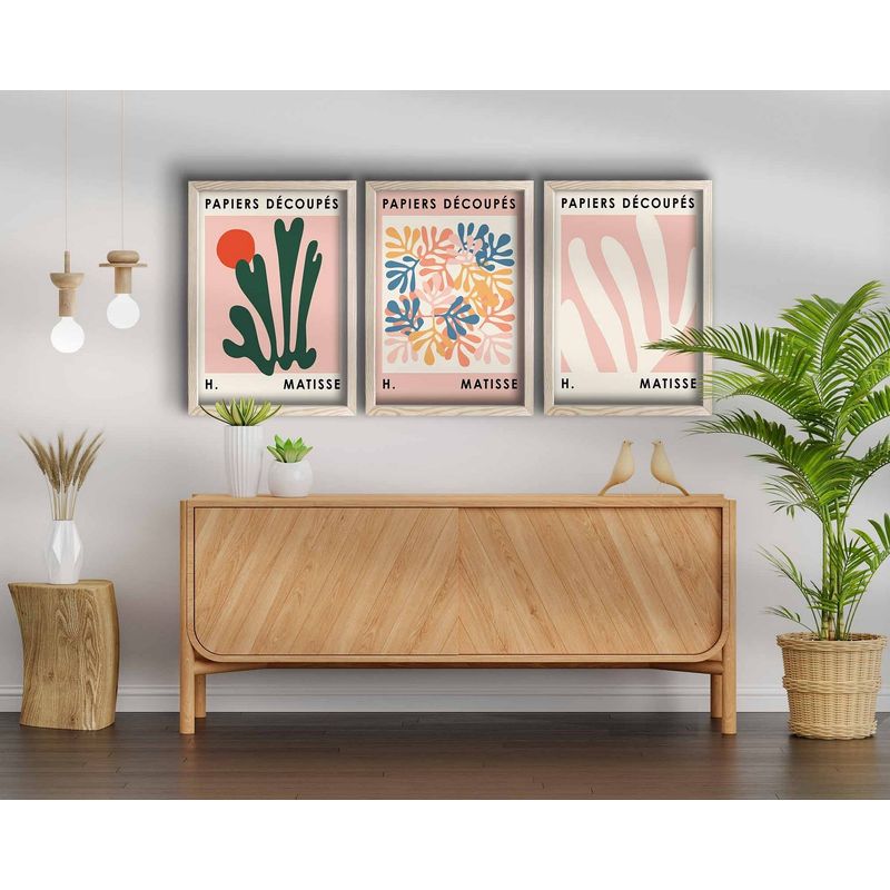 Casa si Gradina - Decoratiuni - Tablouri - Tablou decorativ cu rama, Wallxpert, mdf, multicolor, 38x53 cm, set 3 piese, 122RMF1136 - Infinity.ro