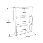 Casa si Gradina - Mobilier - Biblioteci si rafturi - Etajere - Etajera de perete, Hanah Home, panou de particule melaminat, pin atlantic, 43.2x9x60 cm - Infinity.ro