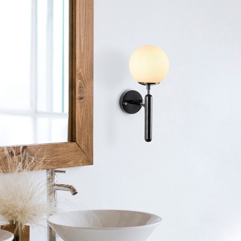 Casa si Gradina - Corpuri si surse de iluminat - Plafoniere, aplice si spoturi - Aplica de perete, Opviq, metal, negru si alb, 15x20x40 cm - Infinity.ro