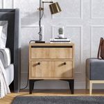 Casa si Gradina - Mobilier - Comode si corpuri - Noptiere - Noptiera, Hanah Home, pal melaminat, stejar, 45x40x51 cm, 393MRD1204 - Infinity.ro