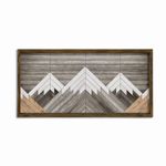 Casa si Gradina - Decoratiuni - Tablouri - Tablou decorativ inramat, Wallxpert, mdf si lemn de pin, multicolor, 120x60 cm - Infinity.ro