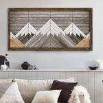 Casa si Gradina - Decoratiuni - Tablouri - Tablou decorativ inramat, Wallxpert, mdf si lemn de pin, multicolor, 120x60 cm - Infinity.ro