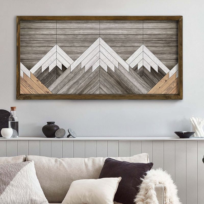 Casa si Gradina - Decoratiuni - Tablouri - Tablou decorativ inramat, Wallxpert, mdf si lemn de pin, multicolor, 120x60 cm - Infinity.ro