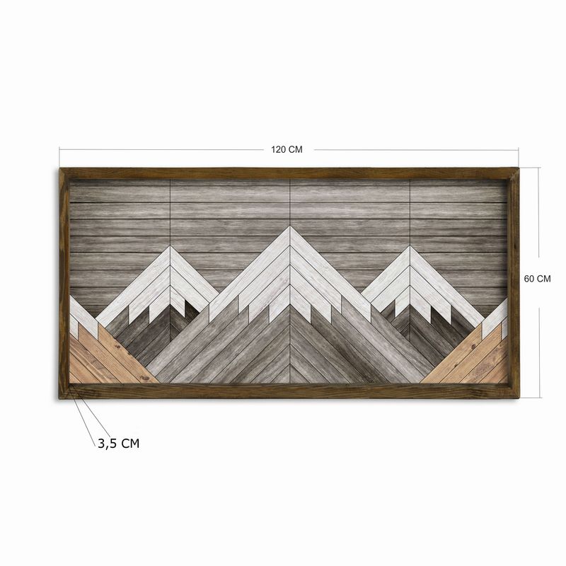 Casa si Gradina - Decoratiuni - Tablouri - Tablou decorativ inramat, Wallxpert, mdf si lemn de pin, multicolor, 120x60 cm - Infinity.ro