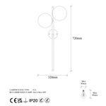 Casa si Gradina - Corpuri si surse de iluminat - Plafoniere, aplice si spoturi - Aplica de perete, Opviq, metal, negru, 32x27x72 cm - Infinity.ro