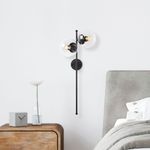 Casa si Gradina - Corpuri si surse de iluminat - Plafoniere, aplice si spoturi - Aplica de perete, Opviq, metal, negru, 32x27x72 cm - Infinity.ro