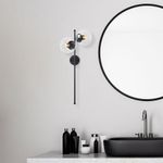 Casa si Gradina - Corpuri si surse de iluminat - Plafoniere, aplice si spoturi - Aplica de perete, Opviq, metal, negru, 32x27x72 cm - Infinity.ro