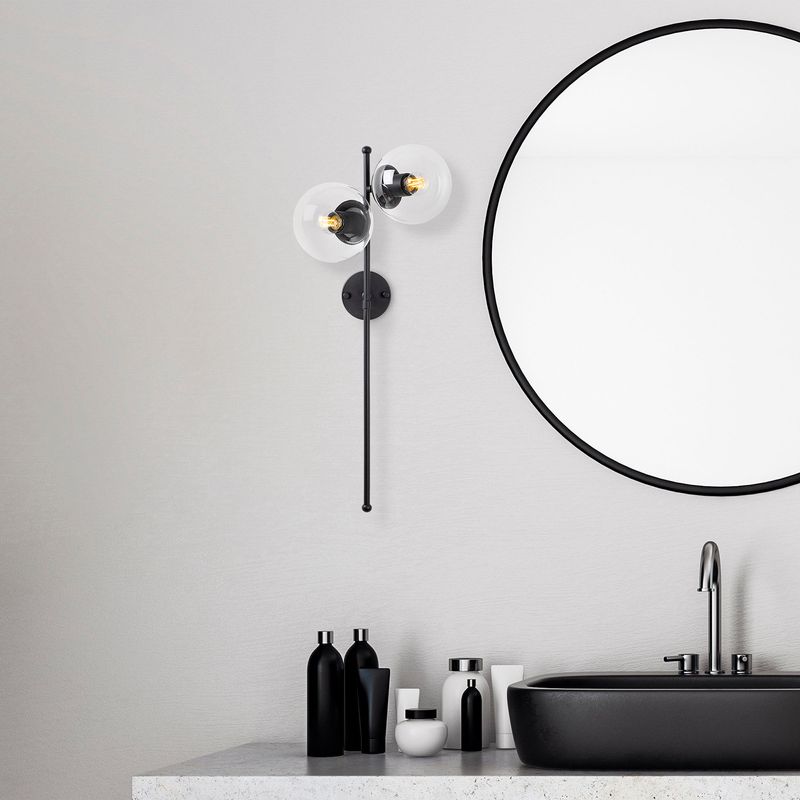 Casa si Gradina - Corpuri si surse de iluminat - Plafoniere, aplice si spoturi - Aplica de perete, Opviq, metal, negru, 32x27x72 cm - Infinity.ro