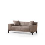 Casa si Gradina - Mobilier - Canapele si coltare - Canapele - Canapea 2 locuri, Hanah Home, lemn fag si pal, fawn, 165x87x86 cm - Infinity.ro