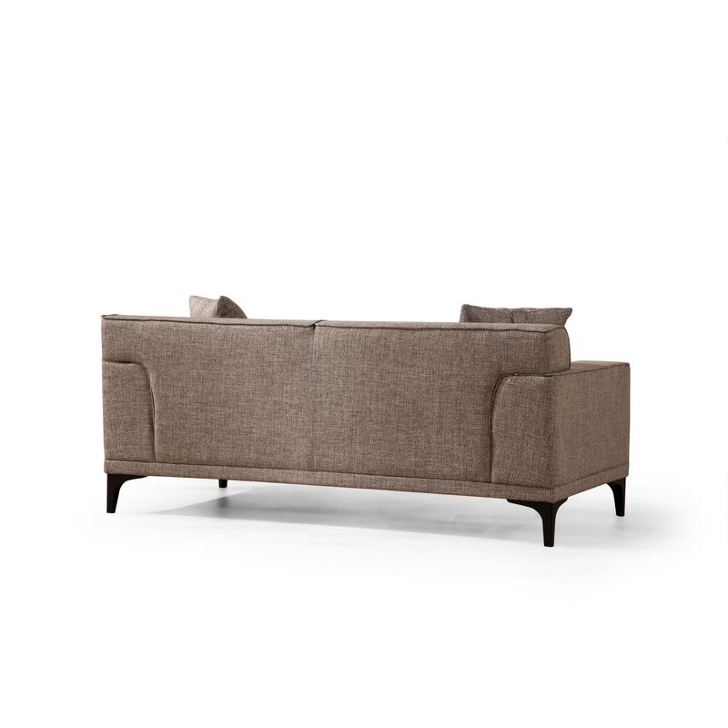 Casa si Gradina - Mobilier - Canapele si coltare - Canapele - Canapea 2 locuri, Hanah Home, lemn fag si pal, fawn, 165x87x86 cm - Infinity.ro