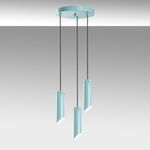 Casa si Gradina - Corpuri si surse de iluminat - Lustre si pendule - Candelabru, Opviq, metal, turcoaz, diametru 40 cm, inaltime reglabila, 892OPV2111 - Infinity.ro