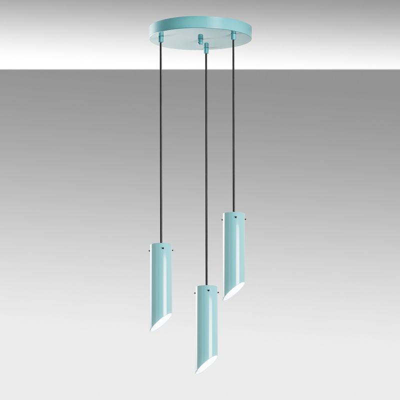 Casa si Gradina - Corpuri si surse de iluminat - Lustre si pendule - Candelabru, Opviq, metal, turcoaz, diametru 40 cm, inaltime reglabila, 892OPV2111 - Infinity.ro