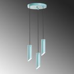 Casa si Gradina - Corpuri si surse de iluminat - Lustre si pendule - Candelabru, Opviq, metal, turcoaz, diametru 40 cm, inaltime reglabila, 892OPV2111 - Infinity.ro