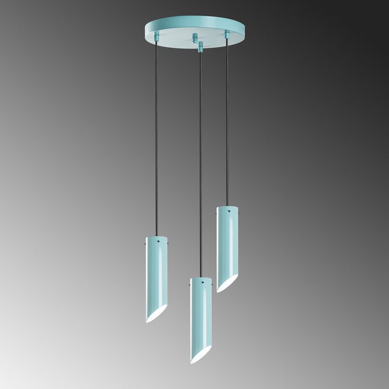 Casa si Gradina - Corpuri si surse de iluminat - Lustre si pendule - Candelabru, Opviq, metal, turcoaz, diametru 40 cm, inaltime reglabila, 892OPV2111 - Infinity.ro