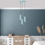 Casa si Gradina - Corpuri si surse de iluminat - Lustre si pendule - Candelabru, Opviq, metal, turcoaz, diametru 40 cm, inaltime reglabila, 892OPV2111 - Infinity.ro