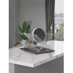 Casa si Gradina - Bucatarie si vesela - Organizare si depozitare bucatarie - Scurgator vase - Scurgator de vase, Hermia, metal, crom, 35,5x29,5x26 cm, 2 bucati - Infinity.ro