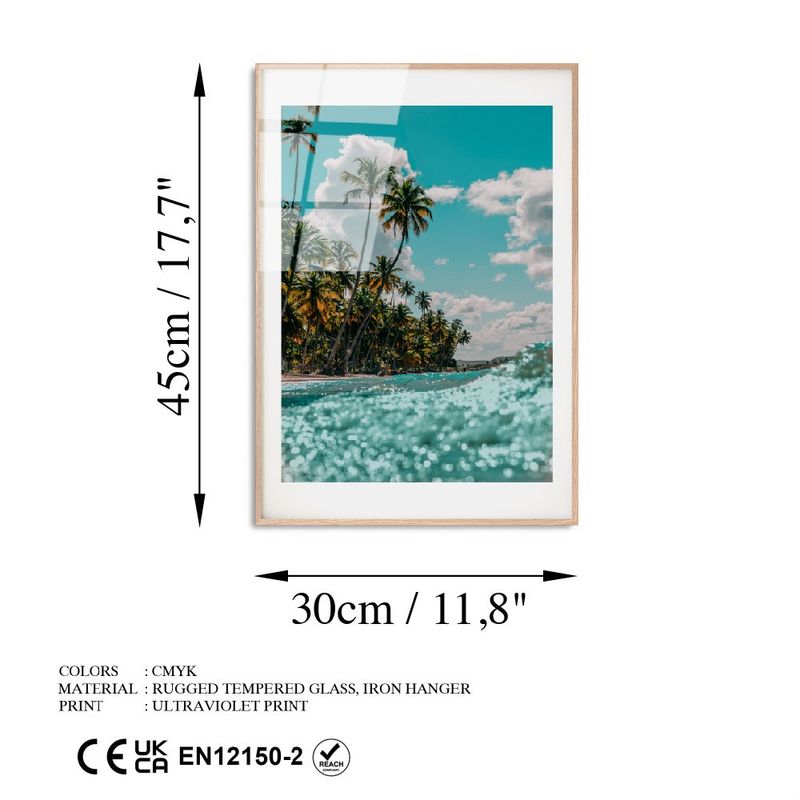 Casa si Gradina - Decoratiuni - Tablouri - Tablou decorativ, Wallxpert, sticla temperata, multicolor, 30x45 cm, 123BZM2569 - Infinity.ro