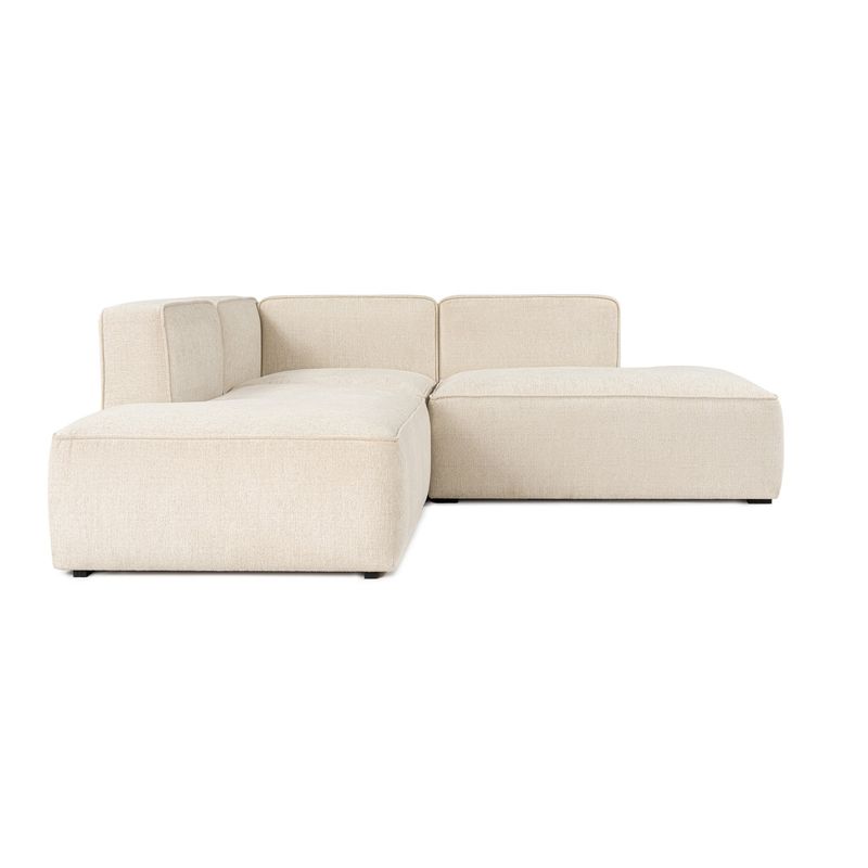 Casa si Gradina - Mobilier - Canapele si coltare - Coltare - Coltar, Hanah Home, material textil, crem, 210x90x69 cm - Infinity.ro
