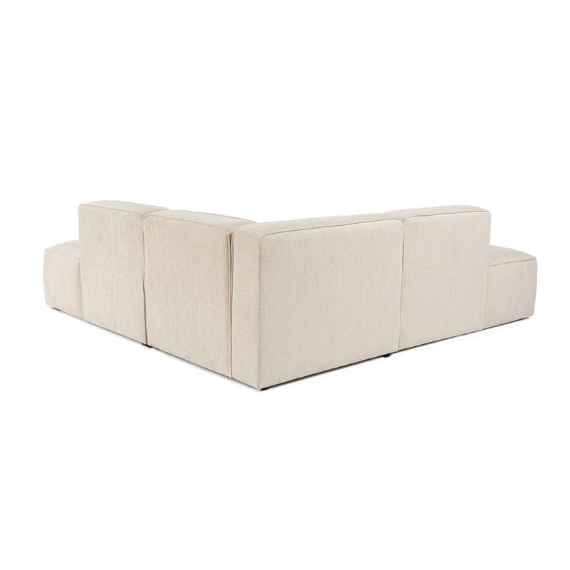 Casa si Gradina - Mobilier - Canapele si coltare - Coltare - Coltar, Hanah Home, material textil, crem, 210x90x69 cm - Infinity.ro