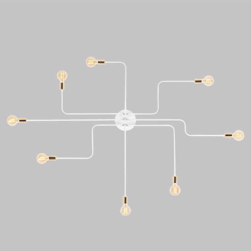 Casa si Gradina - Corpuri si surse de iluminat - Lustre si pendule - Candelabru, Opviq, fier, alb, 190x15 cm - Infinity.ro