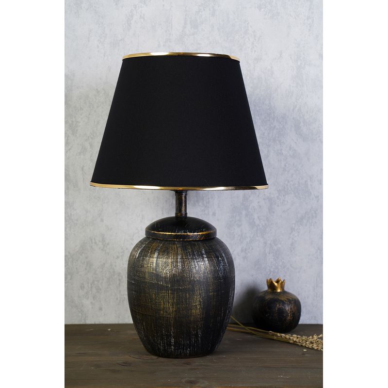 Casa si Gradina - Corpuri si surse de iluminat - Veioze si lampi - Veioze - Veioza, Opviq, metal, negru auriu, 45x25 cm - Infinity.ro