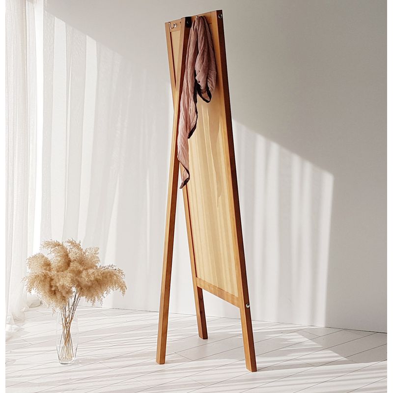 Casa si Gradina - Decoratiuni - Oglinzi - Oglinda de podea, Hanah Home, lemn masiv de pin, stejar, 55x170 cm - Infinity.ro
