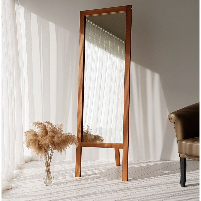 Casa si Gradina - Decoratiuni - Oglinzi - Oglinda de podea, Hanah Home, lemn masiv de pin, stejar, 55x170 cm - Infinity.ro