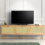Casa si Gradina - Mobilier - Comode si corpuri - Comode - Comoda tv, Hanah Home, pal melaminat, stejar, 180x40x60 cm - Infinity.ro