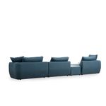 Casa si Gradina - Mobilier - Canapele si coltare - Coltare - Coltar, Hanah Home, lemn fag si pal, albastru, 425x127x65 cm - Infinity.ro