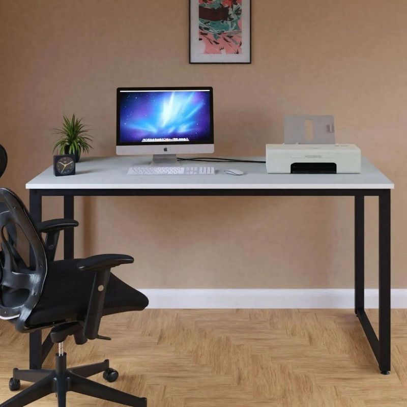 Casa si Gradina - Mobilier - Mese si birouri - Birouri - Birou de studiu, Hanah Home, pal melaminat, alb, 140x60x73 cm - Infinity.ro