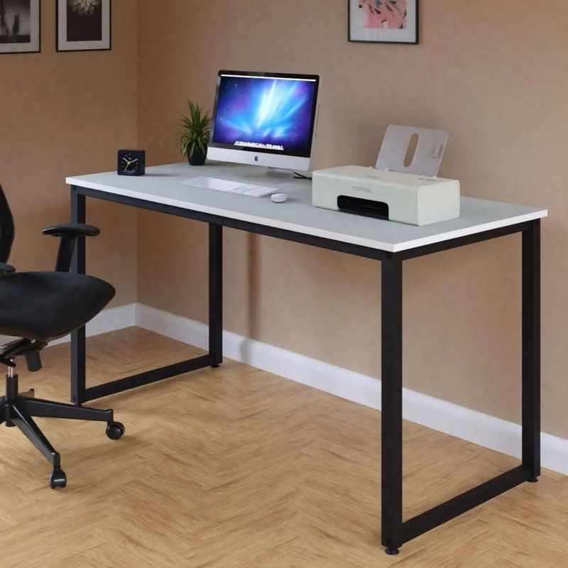 Casa si Gradina - Mobilier - Mese si birouri - Birouri - Birou de studiu, Hanah Home, pal melaminat, alb, 140x60x73 cm - Infinity.ro