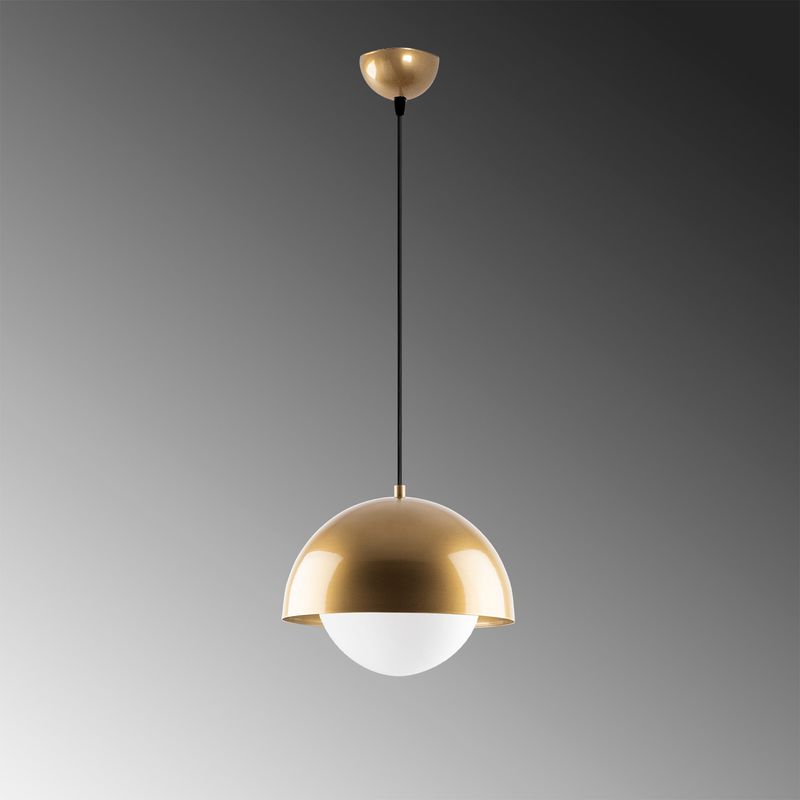 Casa si Gradina - Corpuri si surse de iluminat - Lustre si pendule - Lustra, Opviq, metal, auriu, 30x30x108 cm - Infinity.ro