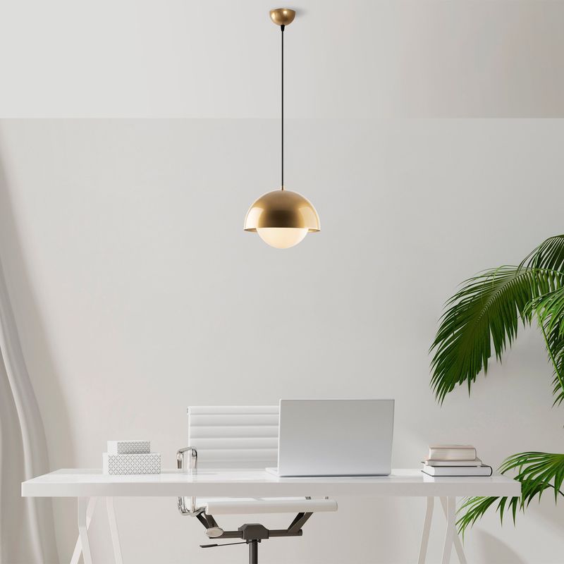 Casa si Gradina - Corpuri si surse de iluminat - Lustre si pendule - Lustra, Opviq, metal, auriu, 30x30x108 cm - Infinity.ro