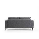 Casa si Gradina - Mobilier - Canapele si coltare - Canapele - Canapea 2 locuri, Hanah Home, lemn fag si pal, gri inchis, 180x90x85 cm - Infinity.ro