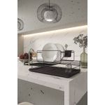 Casa si Gradina - Bucatarie si vesela - Organizare si depozitare bucatarie - Scurgator vase - Scurgator de vase, Hermia, metal, negru, 47x32x24 cm, 161WRC1106 - Infinity.ro