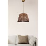 Casa si Gradina - Corpuri si surse de iluminat - Lustre si pendule - Candelabru, Opviq, lemn, antichizat, capac imitatie bambus, 30x30x70 cm - Infinity.ro