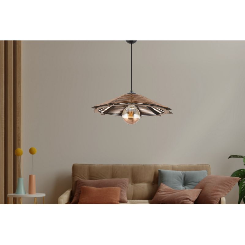 Casa si Gradina - Corpuri si surse de iluminat - Lustre si pendule - Candelabru, Opviq, lemn, antichizat, 40x40x55 cm - Infinity.ro