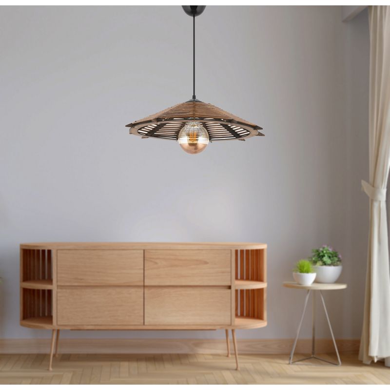 Casa si Gradina - Corpuri si surse de iluminat - Lustre si pendule - Candelabru, Opviq, lemn, antichizat, 40x40x55 cm - Infinity.ro
